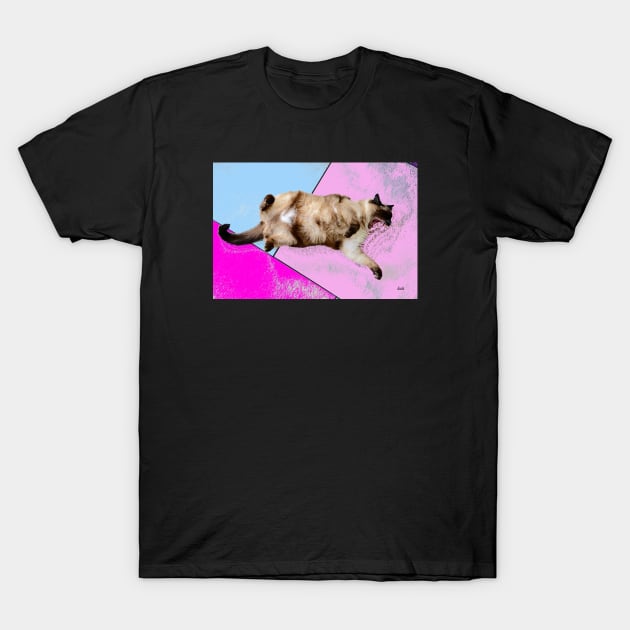 Siamese Cat T-Shirt by Wolf Art / Swiss Artwork Photography